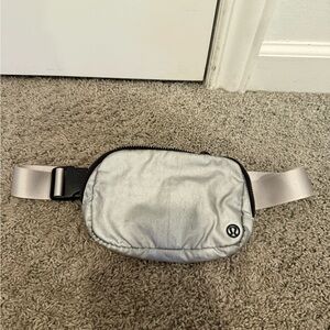 Silver Lululemon Belt Bag